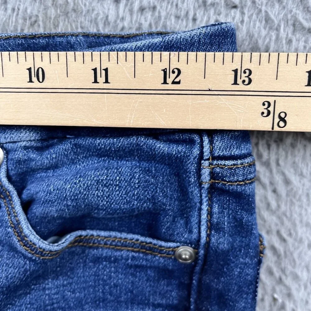 Good American Jeans Womens 2 Good‎ Classic Indigo Distressed Stretch